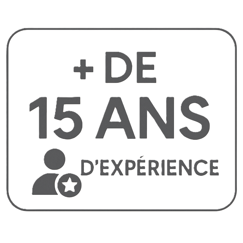15 ans d'expérience